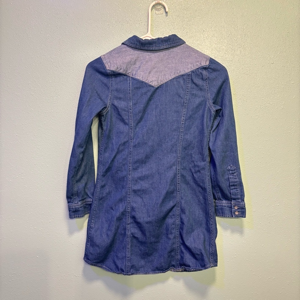 Calvin Klein Jeans Girls’ Blue Denim Button Down Shirt Dress Size M (8/10)​ - Picture 7 of 10